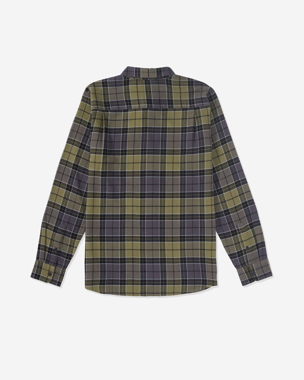 Men's Caden Plaid Long Sleeve Shirt Dark Olive - Volcom