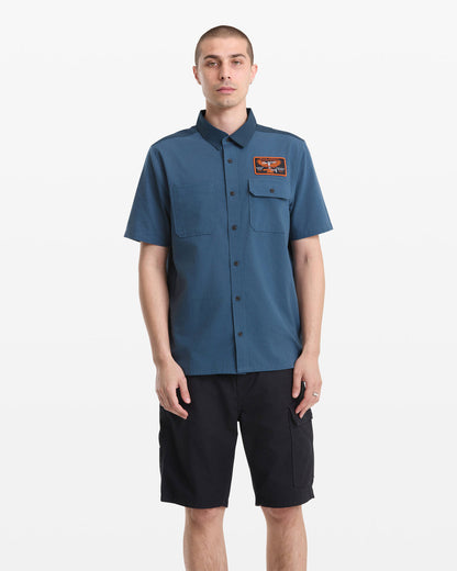 Men's Slab City Short Sleeve Midnight Blue - Volcom