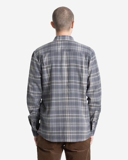 Men's Netastone Flannel Long Sleeve Shirt Asphalt Black - Volcom