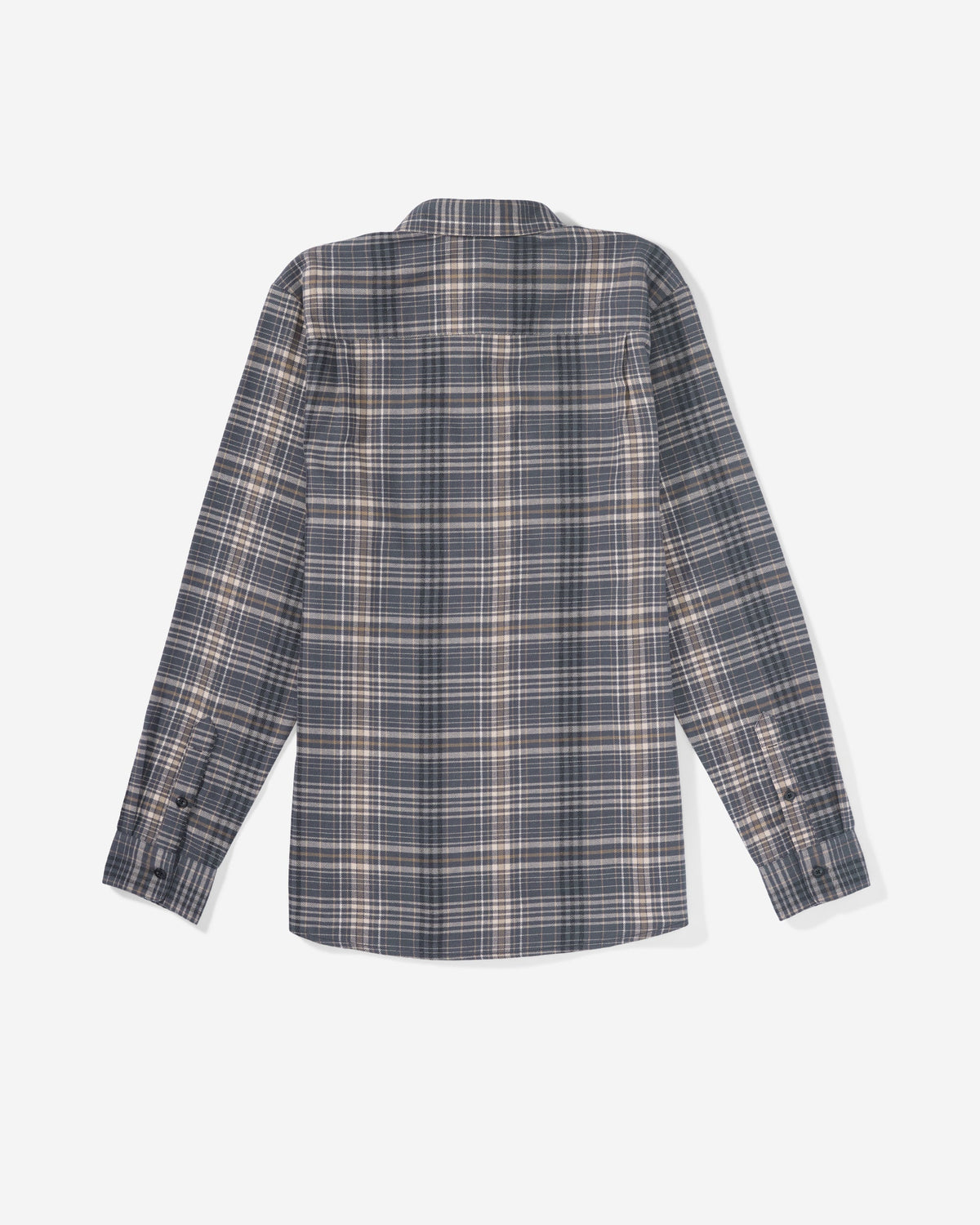 Men's Netastone Flannel Long Sleeve Shirt Asphalt Black - Volcom