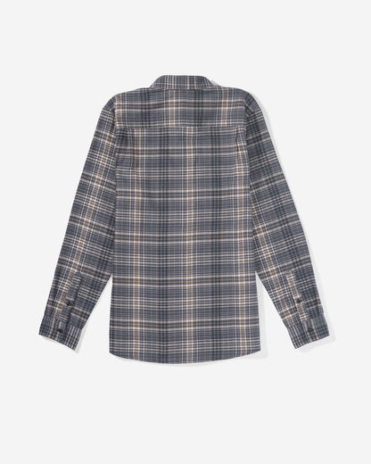 Men's Netastone Flannel Long Sleeve Shirt Asphalt Black - Volcom