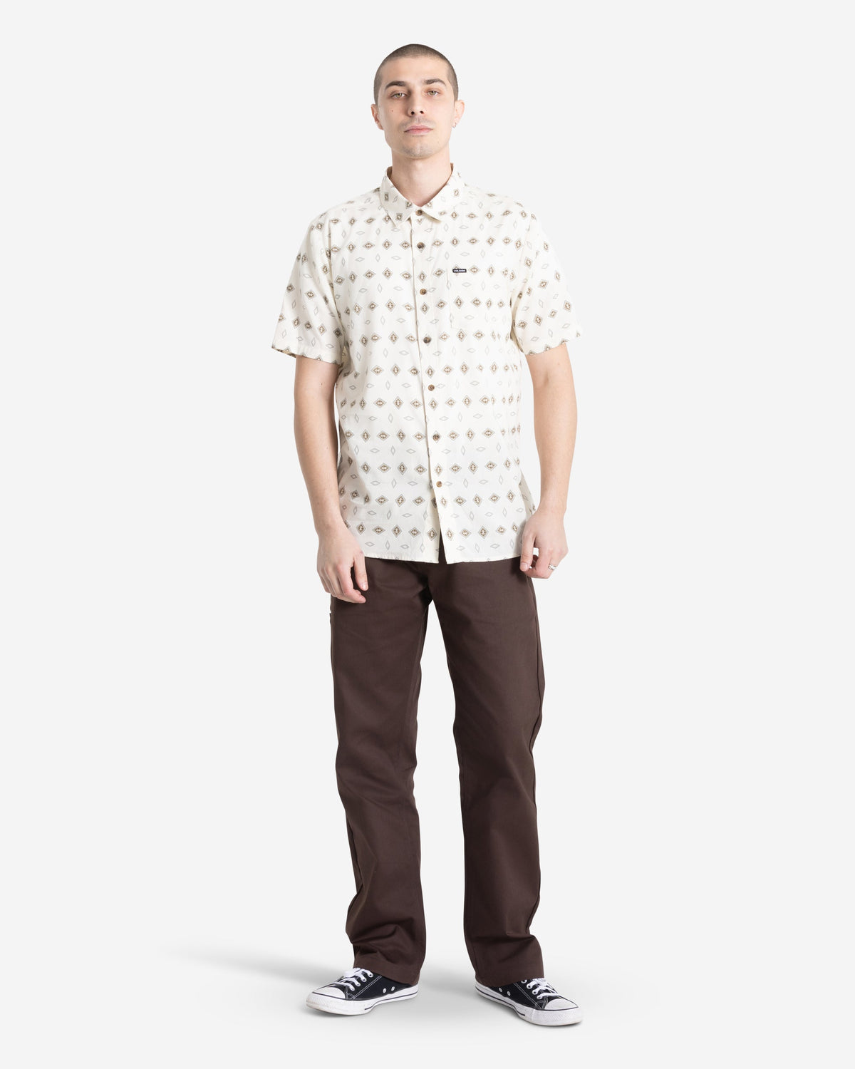 Men's Trusted Short Sleeve White Print - Volcom