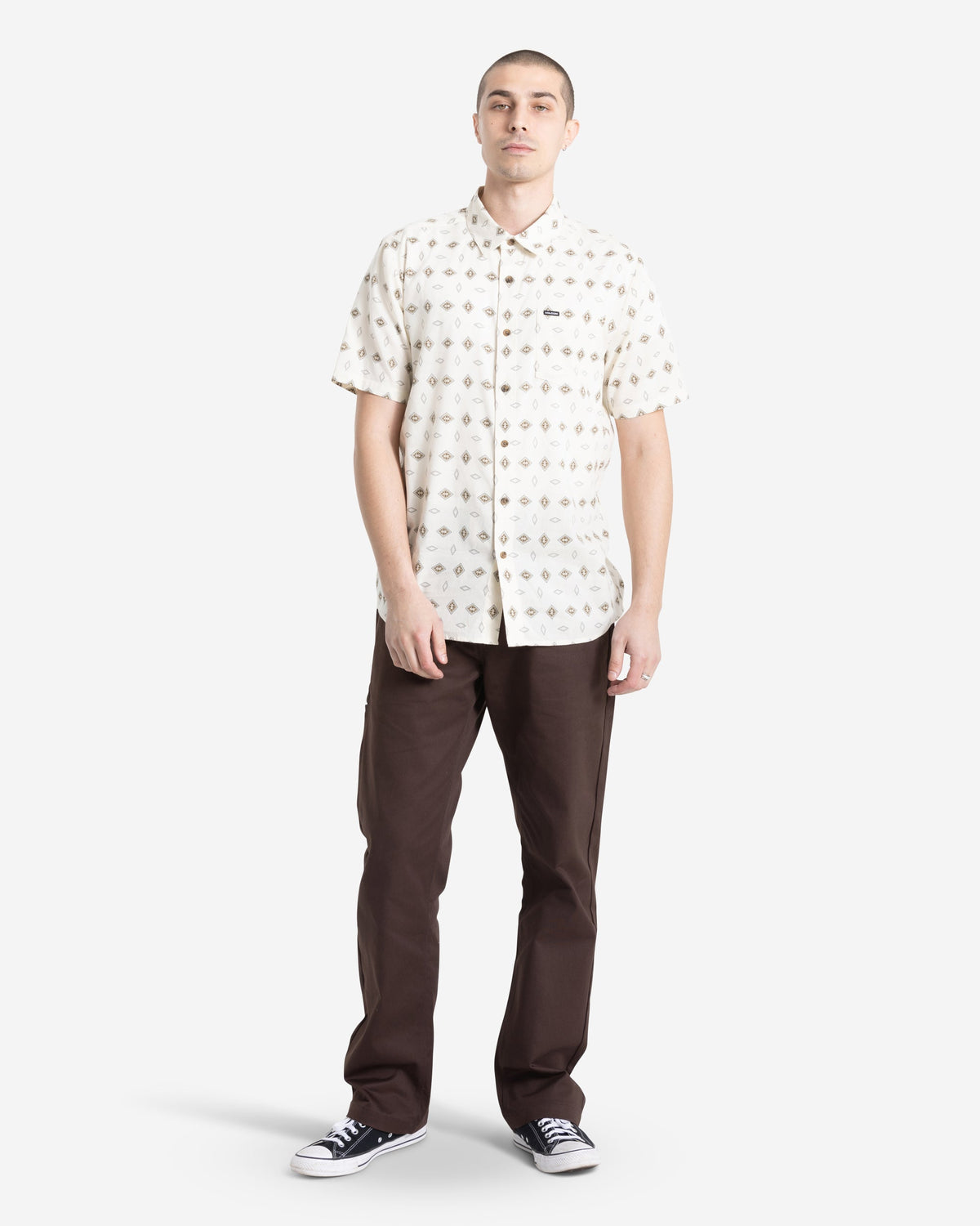 Men's Trusted Short Sleeve White Print - Volcom