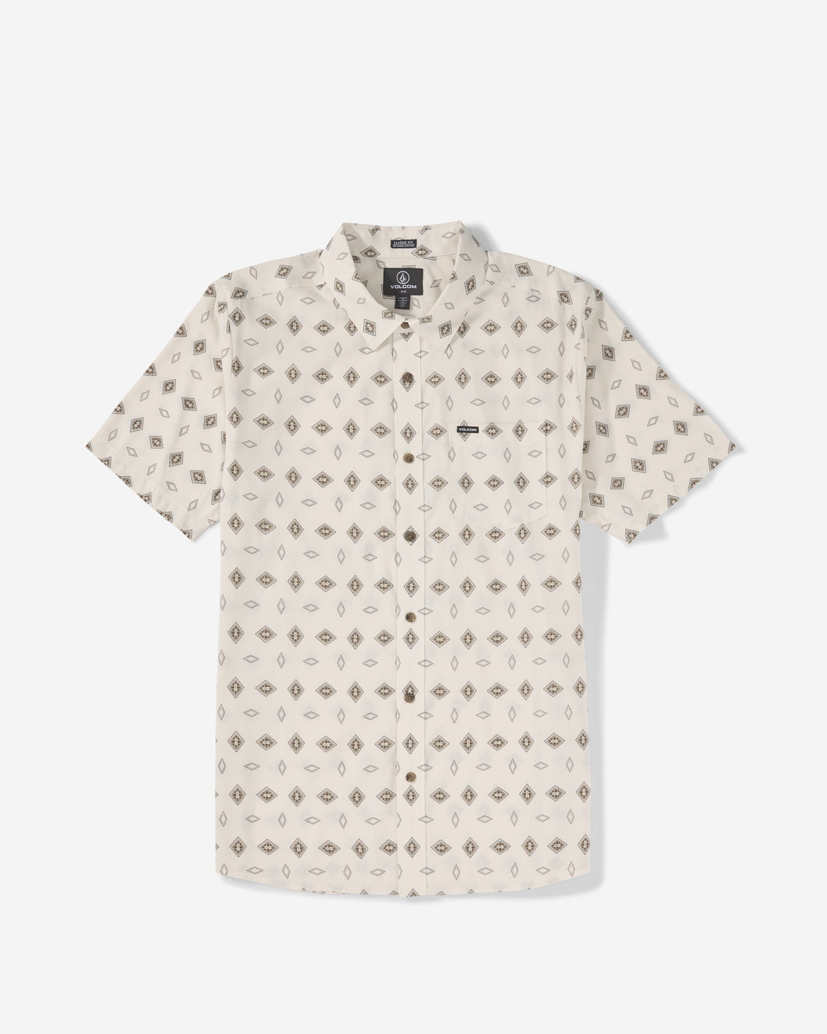 Men's Trusted Short Sleeve White Print - Volcom