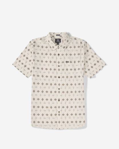 Men's Trusted Short Sleeve White Print - Volcom