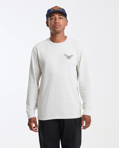 Men's Hammered Long Sleeve Tee Stone Heather - Volcom