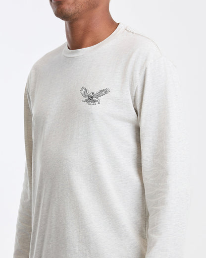 Men's Hammered Long Sleeve Tee Stone Heather - Volcom