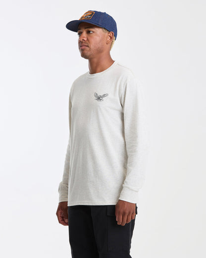 Men's Hammered Long Sleeve Tee Stone Heather - Volcom