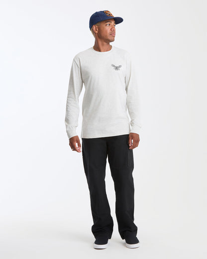 Men's Hammered Long Sleeve Tee Stone Heather - Volcom