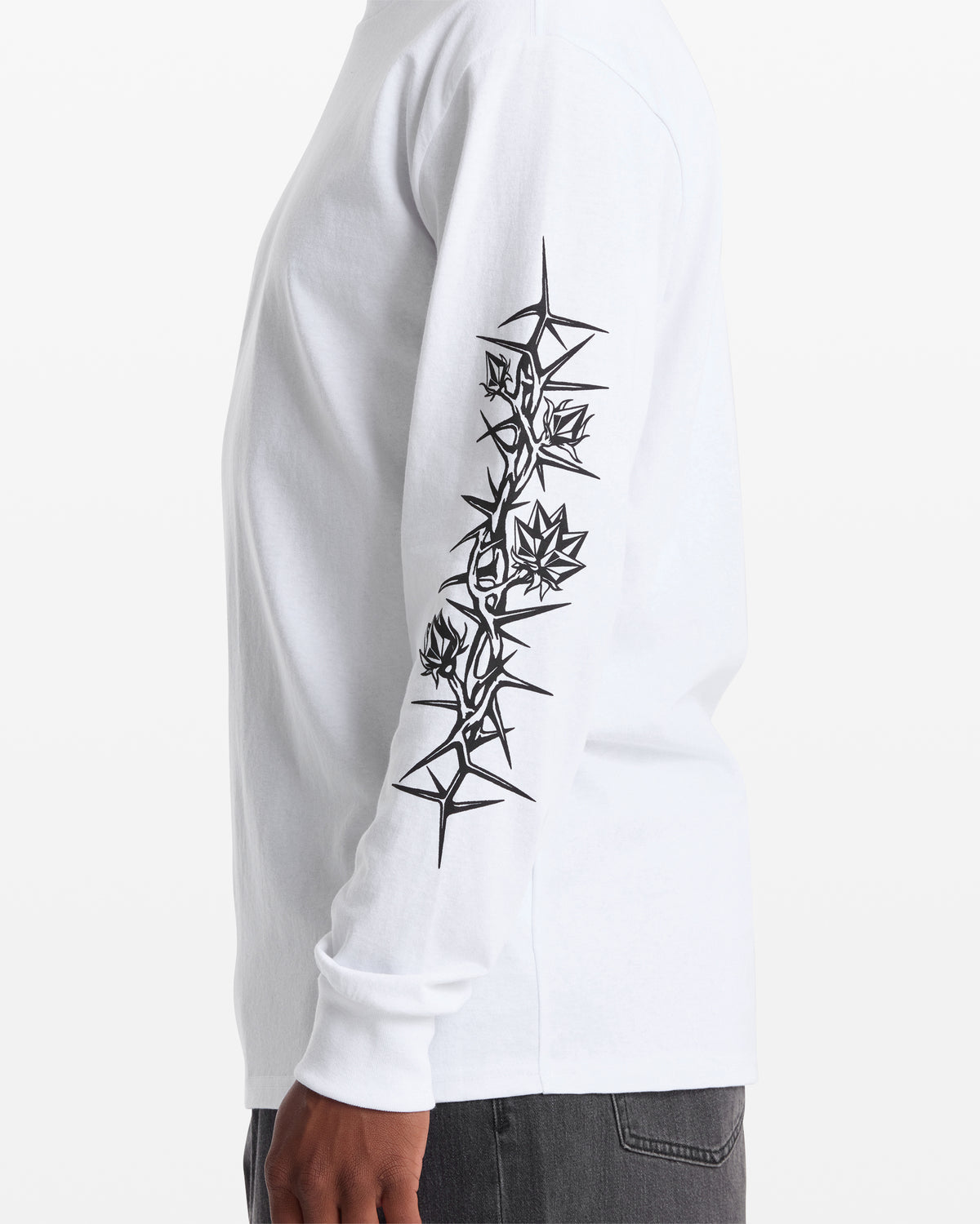 Men's Die By The Stone Long Sleeve Tee White - Volcom