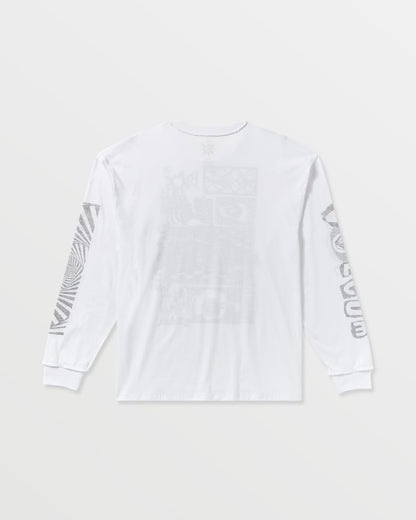 Men's Povj Long Sleeve Tee White - Volcom