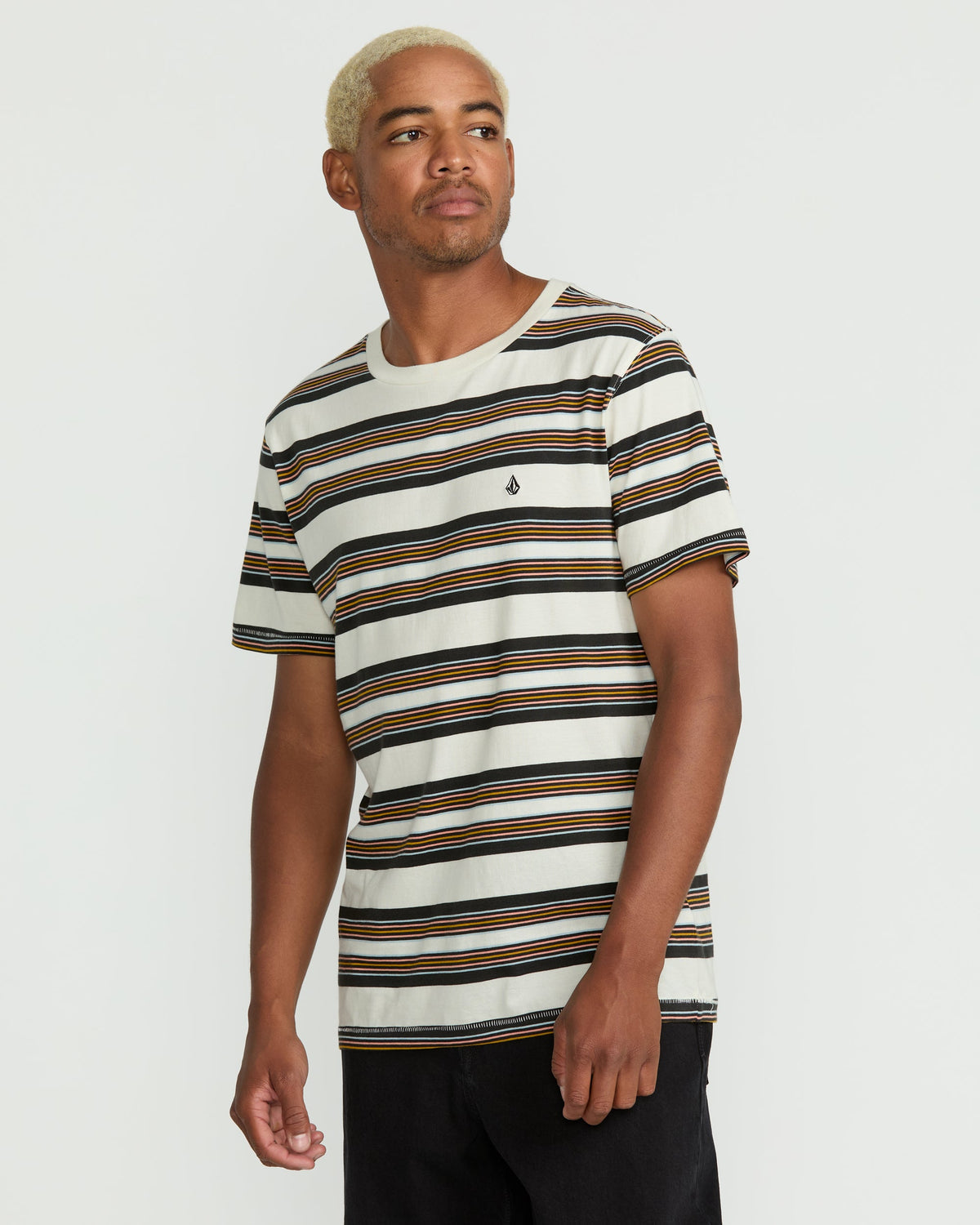 Men's Parotic Crew Short Sleeve Tee Off White - Volcom