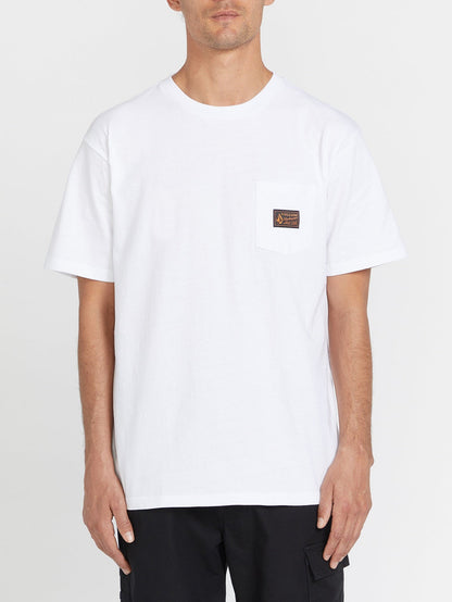 Men's Volcom Workwear Certifico Short Sleeve Tee White - Volcom