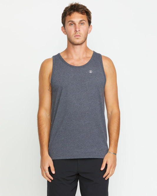 Men's Solid Heather Tank Dark Black Heather - Volcom