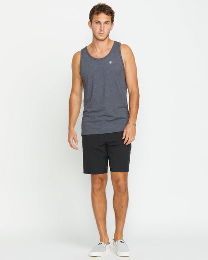 Men's Solid Heather Tank Dark Black Heather - Volcom