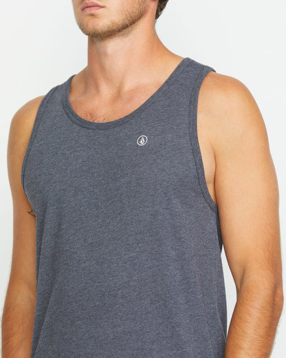 Men's Solid Heather Tank Dark Black Heather - Volcom
