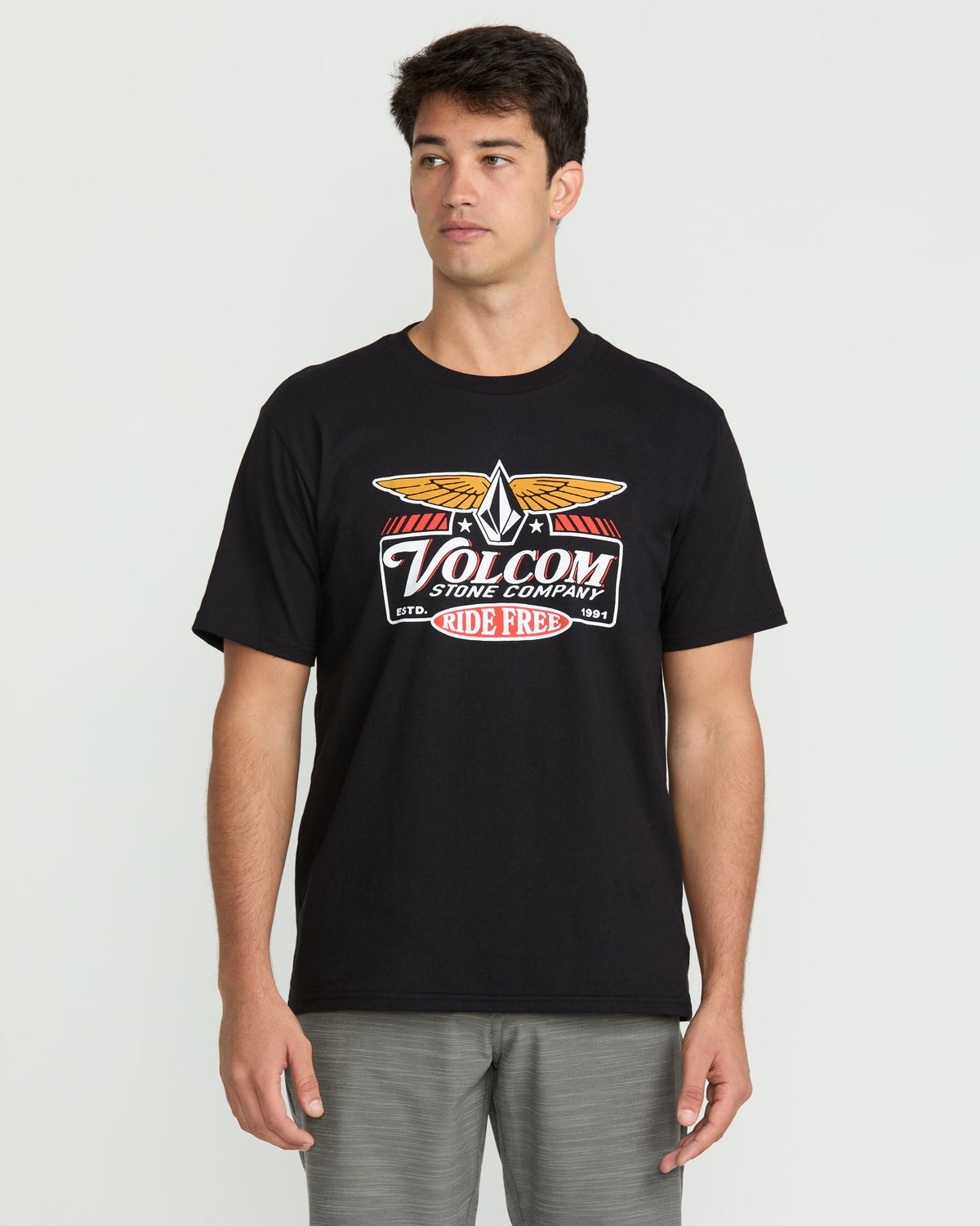 Men's Revel Short Sleeve Tee Black - Volcom