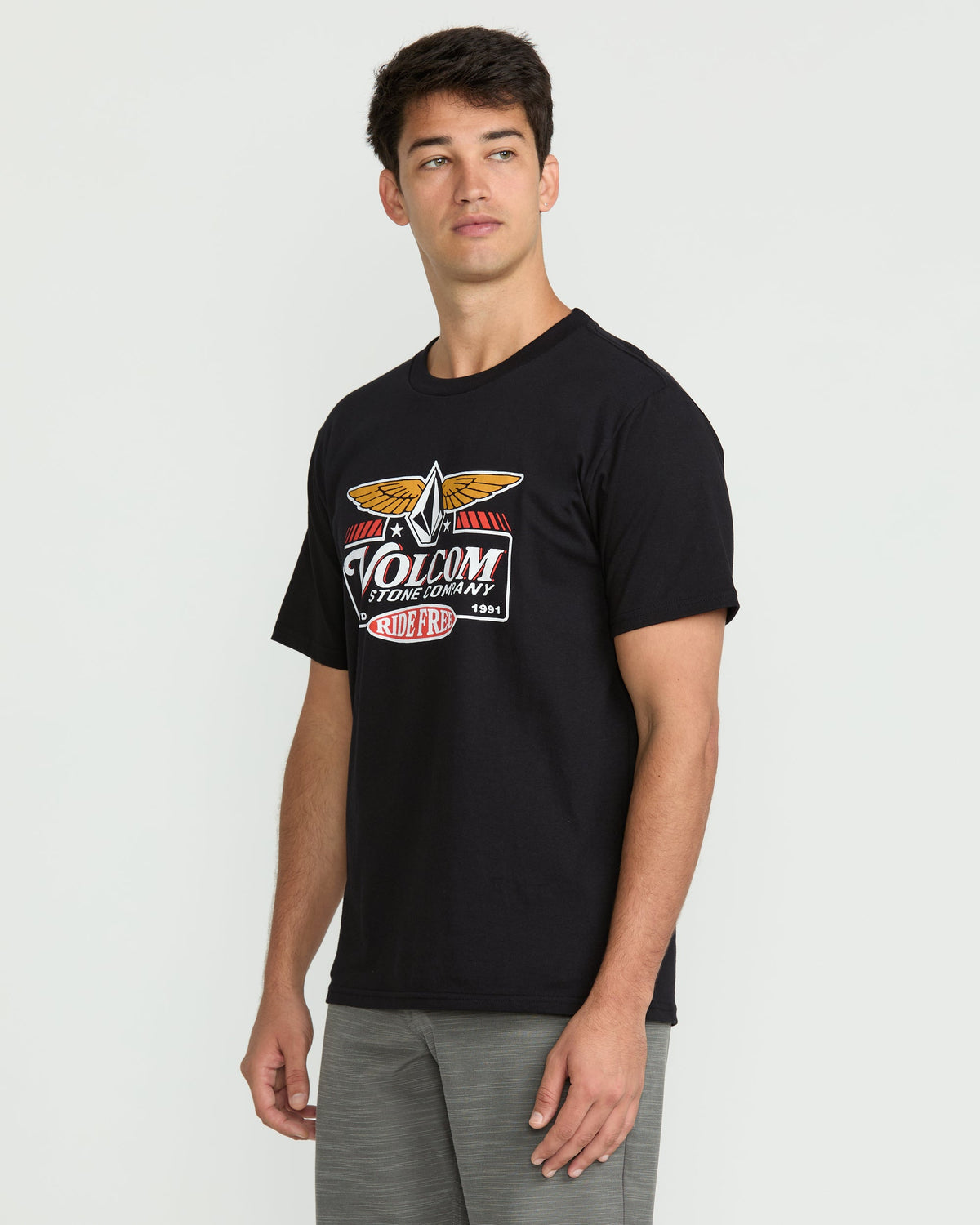 Men's Revel Short Sleeve Tee Black - Volcom