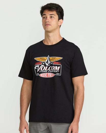 Men's Revel Short Sleeve Tee Black - Volcom