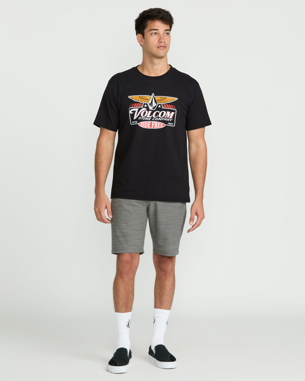 Men's Revel Short Sleeve Tee Black - Volcom